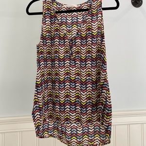 Fun 2 fun chevron tank with button front